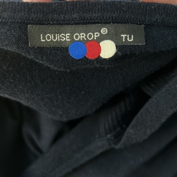 💙Louise Orop,Italy, Rich Navy Asymmetrical Sweater Tunic, Sinfully Soft,EUC, XL - Picture 2 of 10